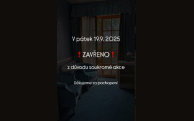 19.9.2025 – ZAVŘENO