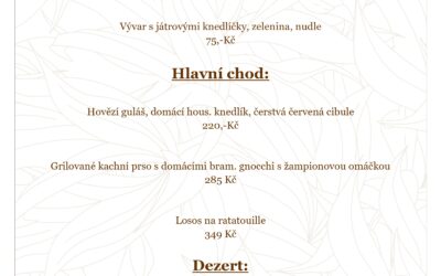 Víkendové menu